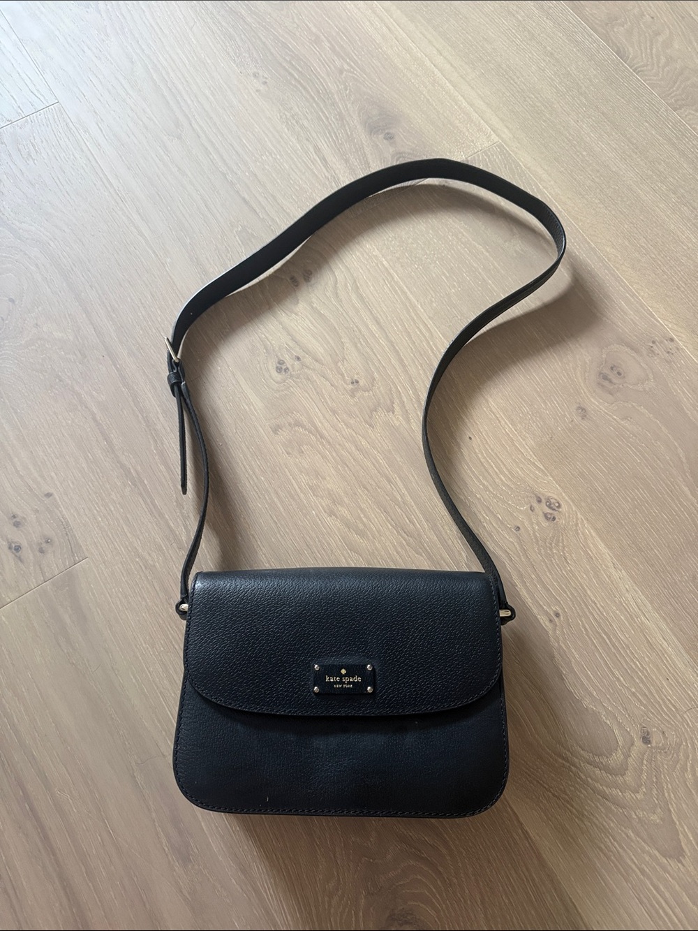 kate spade Black Leather Crossbody Bag